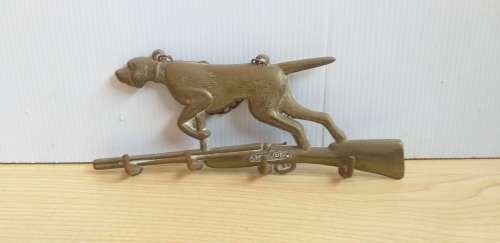 Dog Brass Key Wall Hook