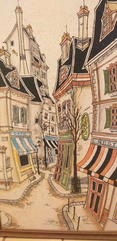Framed Street Scene