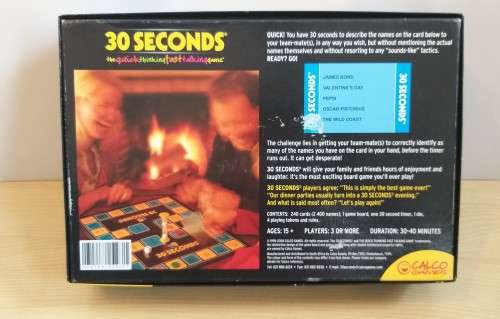 30 Seconds Board Game