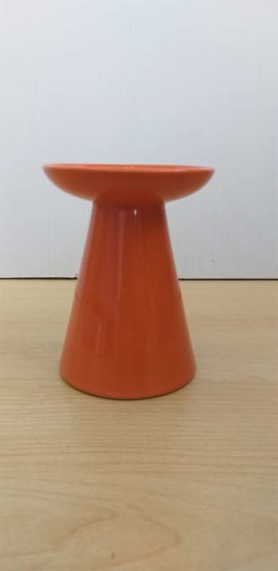 Orange Ceramic Candle Holder