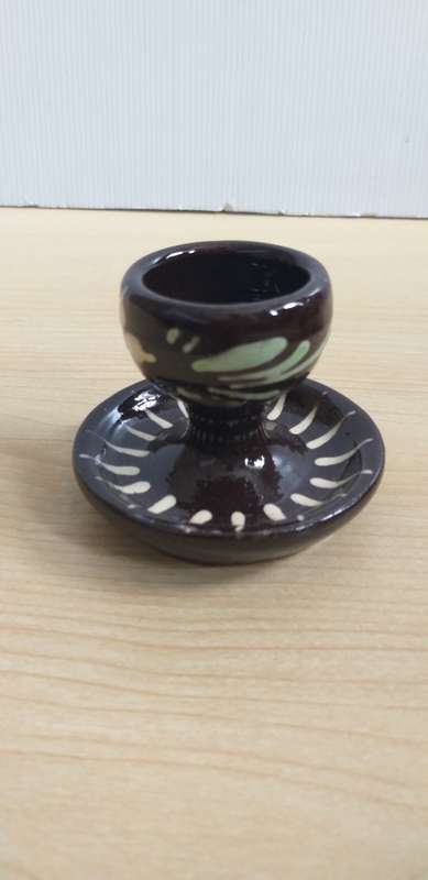 Set of 3 Pottery Egg Cups