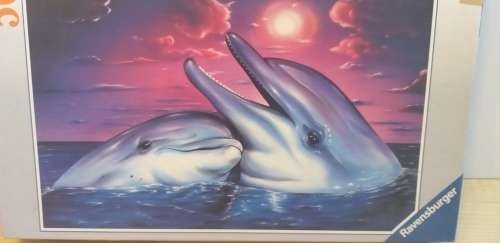 500 Piece Ravensburger Jigsaw Puzzle : Dolphins