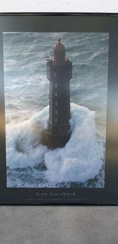 Framed Lighthouse Print: Phare De La Vielle - Jean Guichard