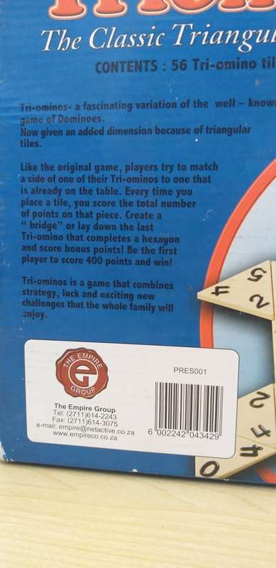 Triominos (The Classic Triangular Domino Game)