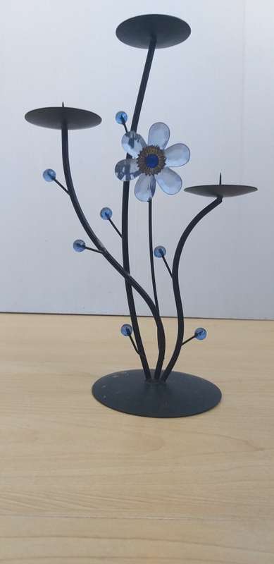 Metal Candle Holder (Holds 3 candles)
