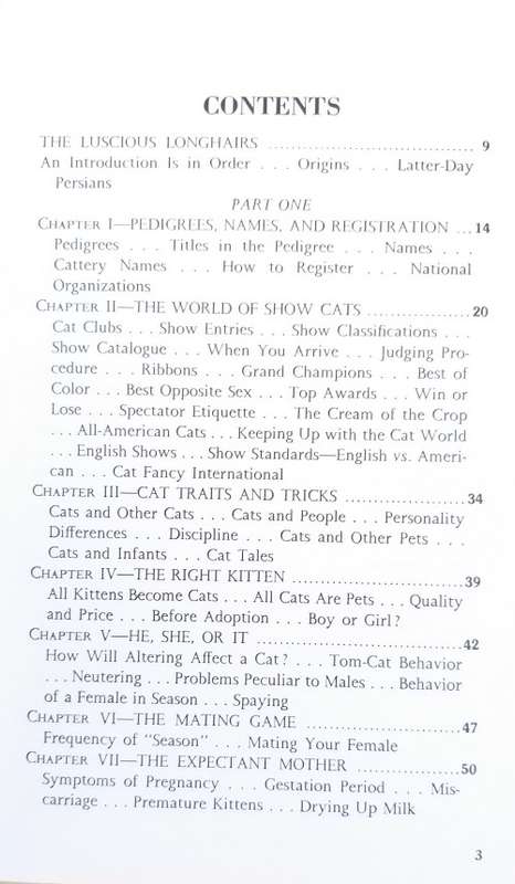 Persian Cats and other Longhairs (Hardcover)