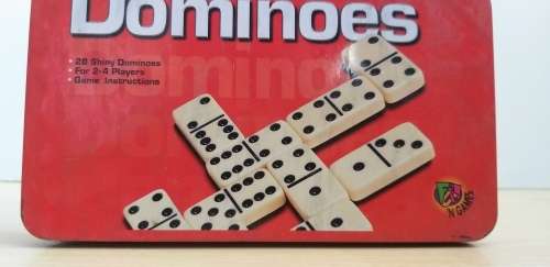 Tin - Double 6 Dominoes