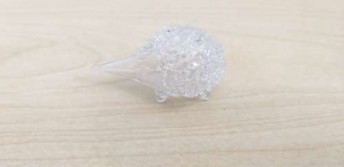 Miniature Hedgehog Glass Figurine