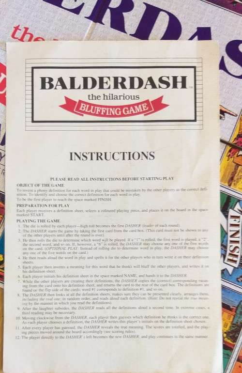 Balderdash Bluffing Game (Arlenco)