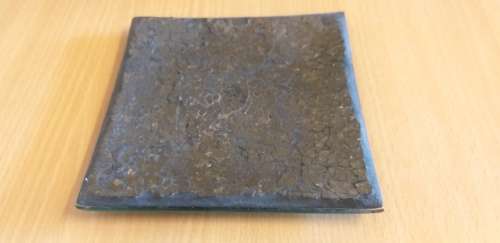 Small Square Shape Mosaic Glass Plate (14cm x 14cm)