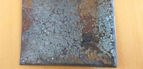 Small Square Shape Mosaic Glass Plate (14cm x 14cm)