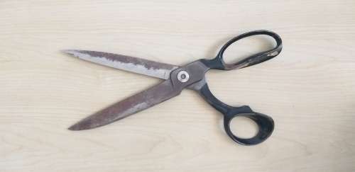 Old Rustic Metal Scissors