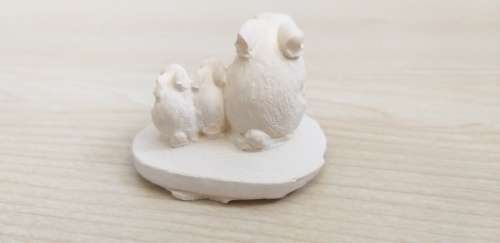 Miniature Rabbit Figurine