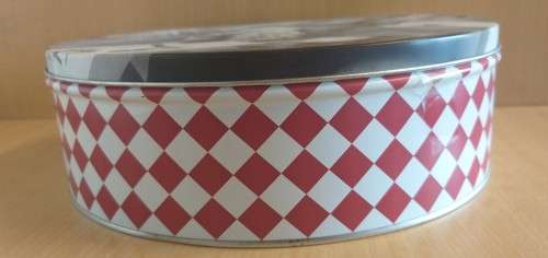 Round Cake/Cookies tin - width 27cm height 9cm
