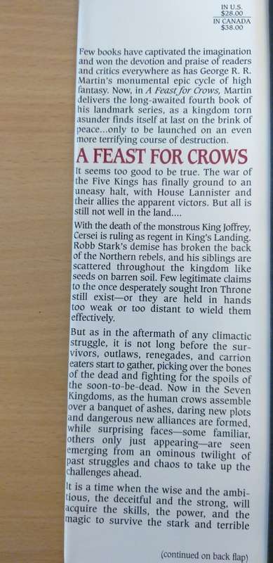 A Feast for Crows (A Song of Ice and Fire #4) by George R.R. Martin (Hardcover)