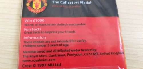 Manchester United Collectors Medal Coin - Official - Old Trafford Theatre of Dreams
