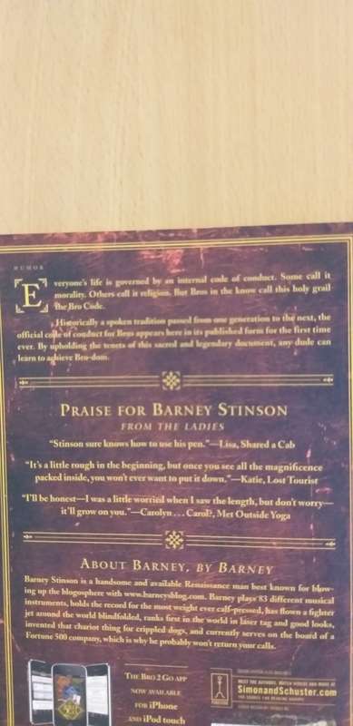 The Bro Code: Barney Stinson (Paperback)