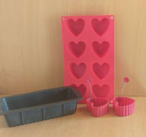 Set of 4 Silicone Baking Moulds