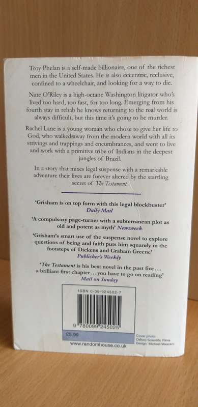 The Testament by John Grisham (Paperback)