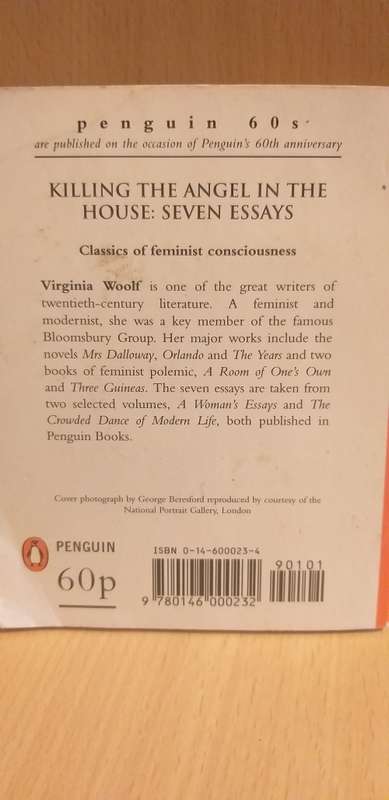 Killing the Angel in the House: Virginia Woolf (Penguin 60`s) Paperback