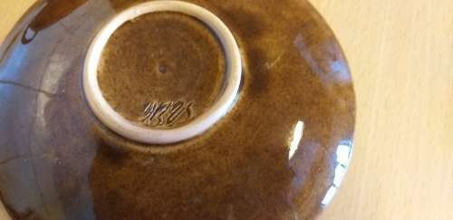 Brown Soup Bowl with Saucer Set