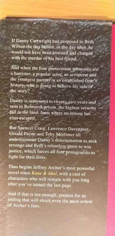 A Prisoner of Birth by Jeffrey Archer (Hardcover)