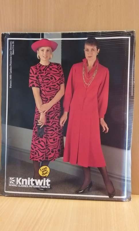 Knitwit Pattern 3450 - Ladies Princess Line Dresses - sizes 6 to 30