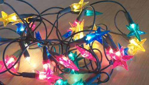 Colour Star Shape Fairy Lights