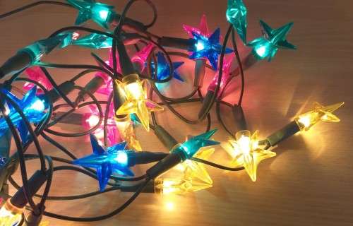 Colour Star Shape Fairy Lights