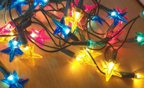 Colour Star Shape Fairy Lights