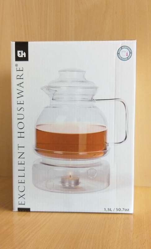 1.5L Glass Teapot with Infuser