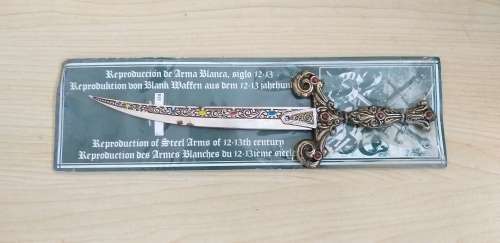 Paper Knife Letter Opener - Reproduction of Steel Arms of 12-13th Century