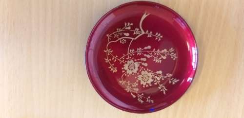 Boxed Set of 5 Round Japanese Lacquer Coasters
