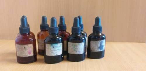 Glass Dropper Ink Bottles