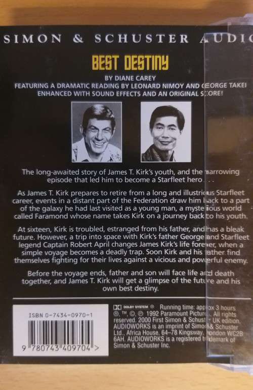 Star Trek - Best Destiny (Simon and Schuster Audio) Read by Leonard Nimoy and George Takei)