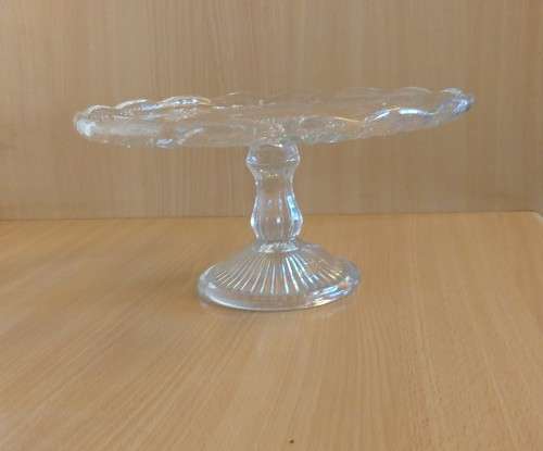 Vintage Stem Glass Cake Stand
