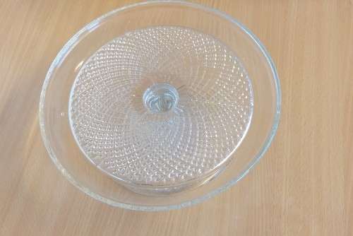 Vintage Stem Glass Cake Stand