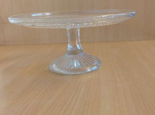 Vintage Stem Glass Cake Stand