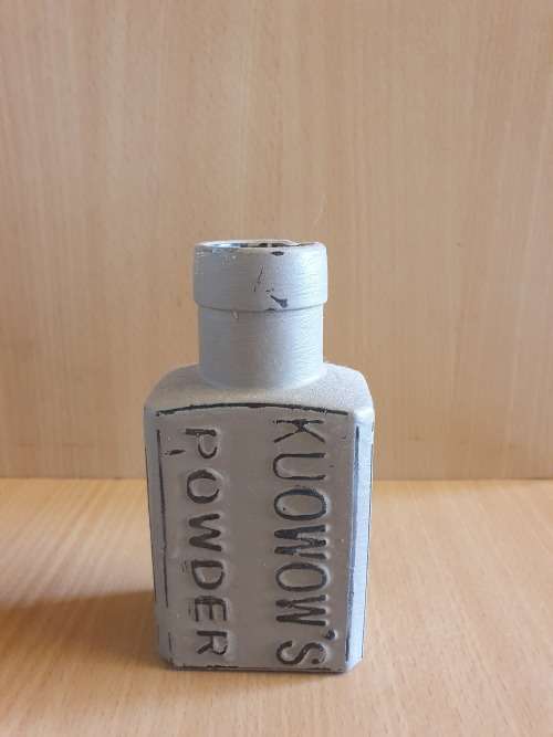 Set of 3 Painted Bottles in a Wooden Holder