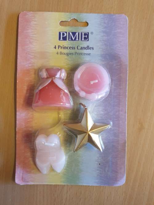 Set of 4 Princess Candles