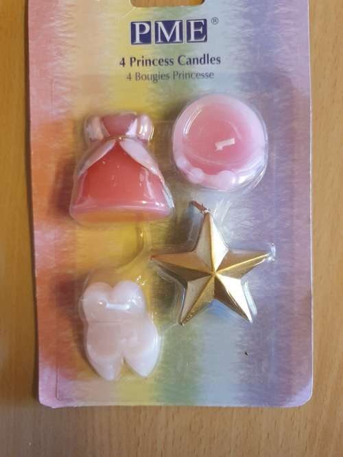 Set of 4 Princess Candles