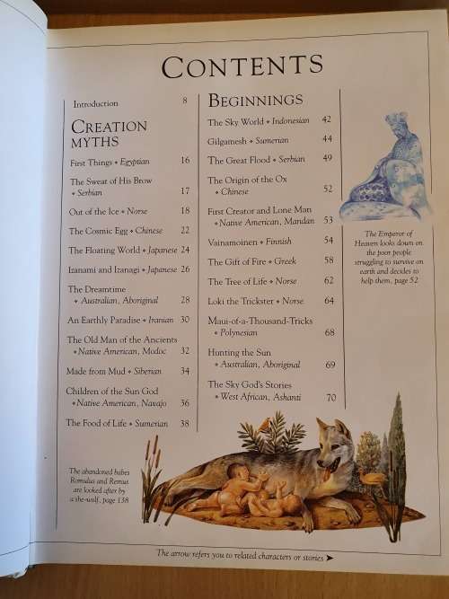 The Illustrated Book of Myths - Tales & Legends of the World - Retold by Neil Philip Hardcover)
