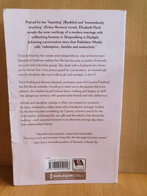 Sleepwalking in Daylight : Elizabeth Flock (Paperback)