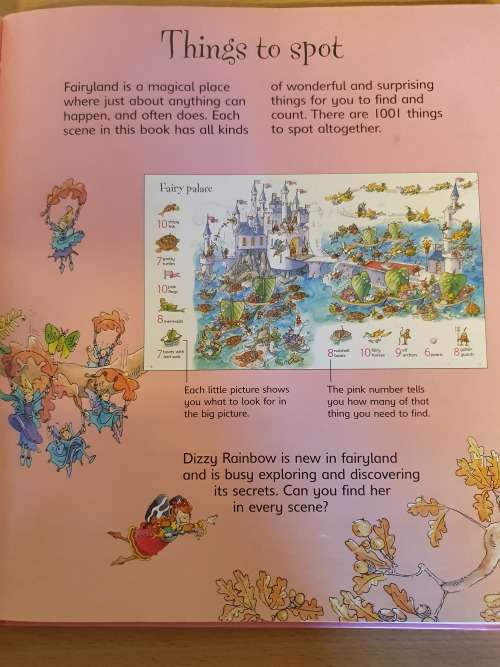 Usborne - 1001 Things to spot in Fairyland  (Hardcover)