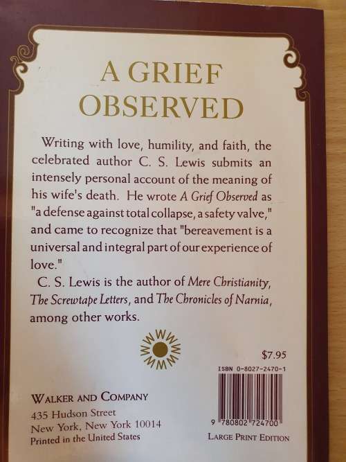 A Grief Observed : C.S Lewis (Paperback)