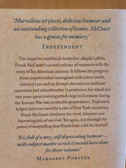 `Tis A Memoir: Frank McCourt (Paperback)