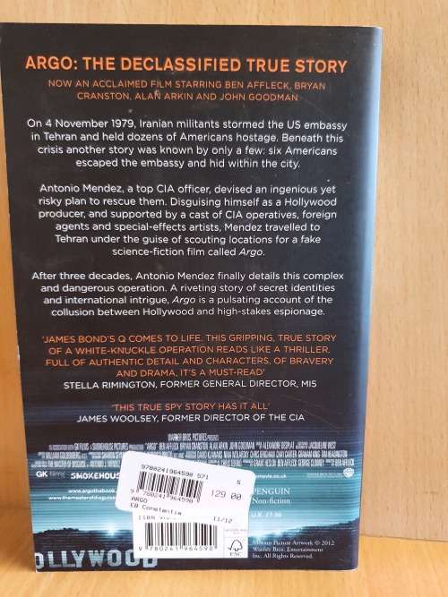 Argo : Antonio Mendez and Matt Baglio (Paperback)