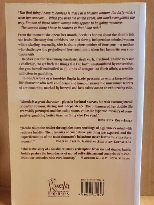 Confessions of a Gambler: Rayda Jacobs (Paperback)