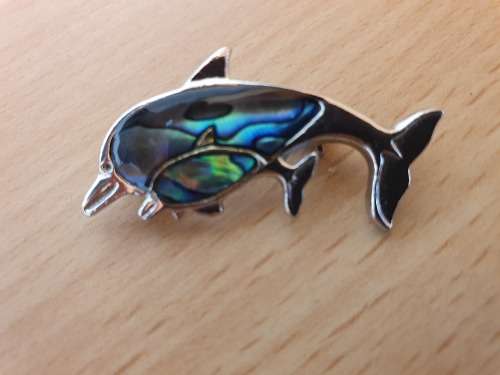 Costume Brooch - Dolphin