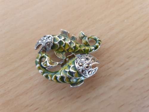 Costume Brooch - Fishes